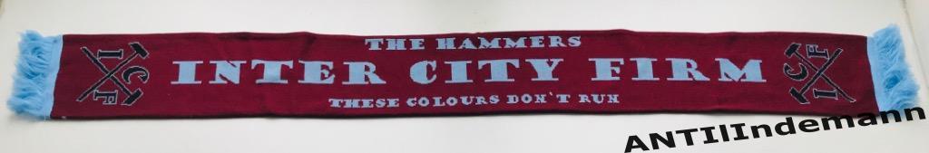 Шарф ФК Вест Хэм Юнайтед (West Ham United) “Inter city firm” Лондон, Англия 1