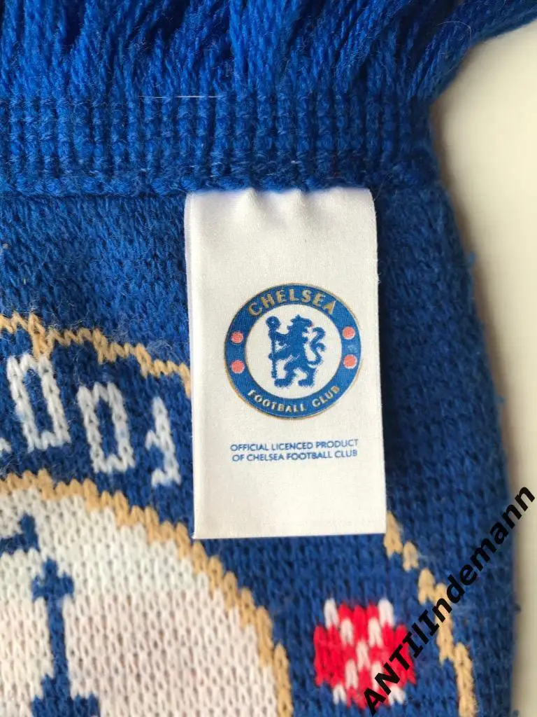 Шарф ФК Челси (Chelsea) Лондон, Англия. Пошит в Великобритании. 2