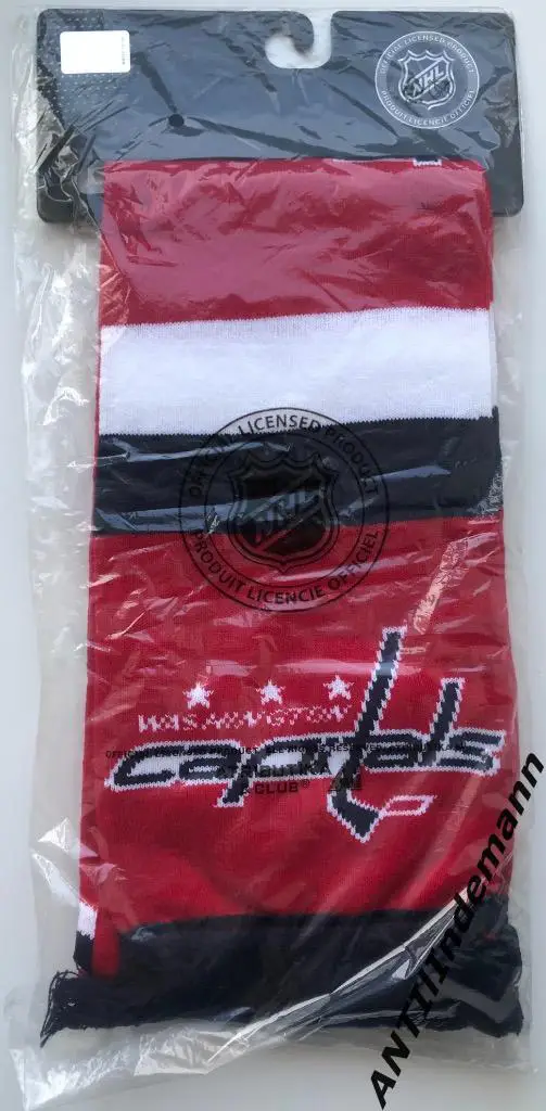Шарф ХК НХЛ Вашингтон Кэпиталз (NHL Washington Capitals), новый в упаковке 2