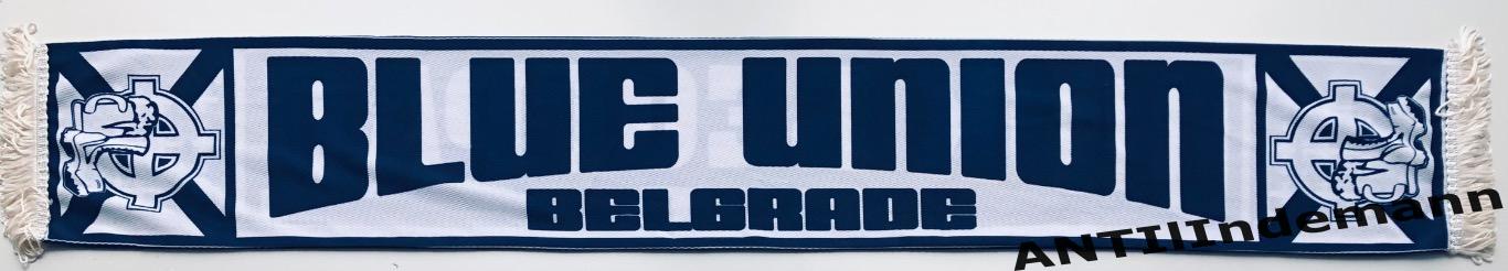 Шарф фанатский ОФК Белград “Blue Union” Сербия. Летний 2
