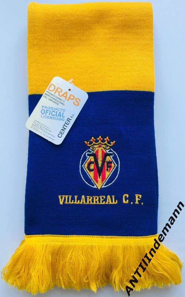 Шарф ФК Вильярреал (Испания). Новый barscarf с вышивками 1