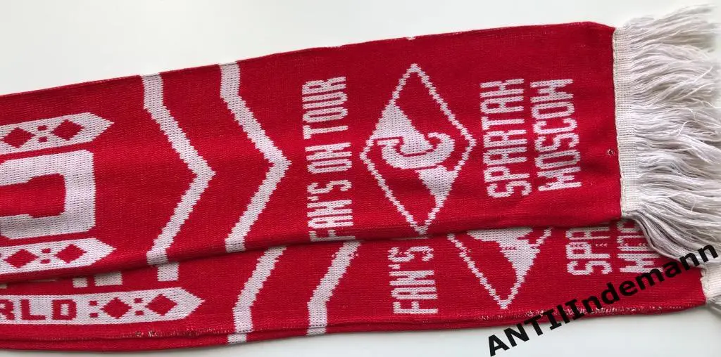 Шарф ФК Спартак Москва “Fan’s on tour” 1990-х гг. 3