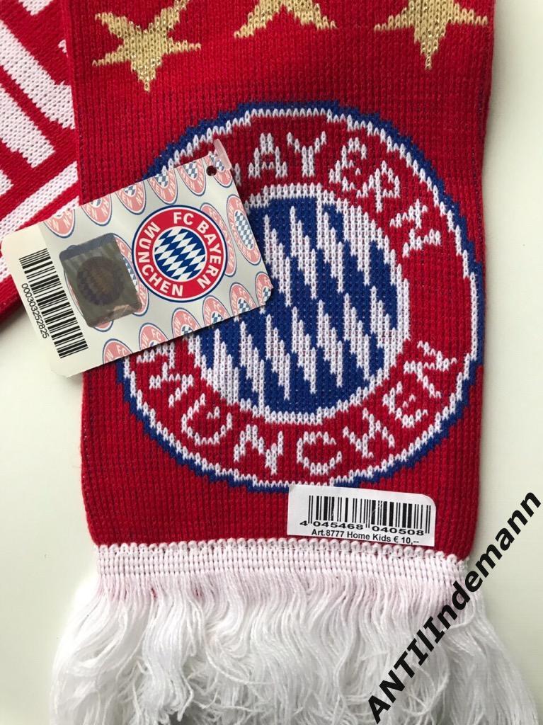 Шарф ФК Бавария Мюнхен, Германия. Новый сувенирный шарф с бирками и ценником. 2