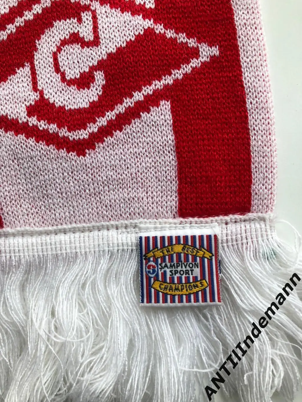 Шарф матчевый ФК Спартак Москва - Интер Милан (Италия), 1/2 кубка УЕФА 1998 года 2