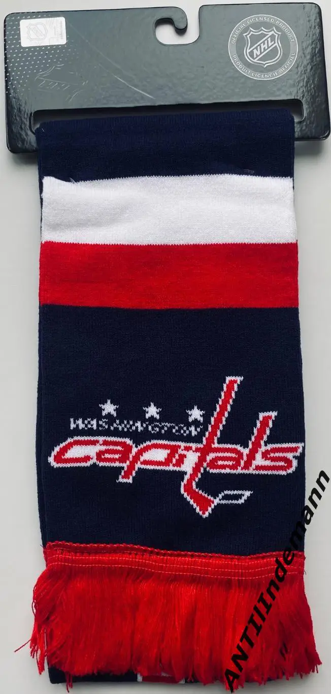 Шарф ХК НХЛ Вашингтон Кэпиталз (NHL Washington Capitals). Новый в упаковке