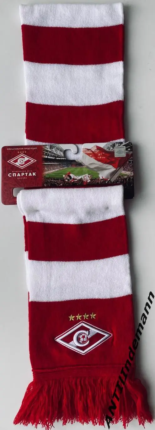 Шарф ФК Спартак Москва, barscarf с вышивкой. Новый 3