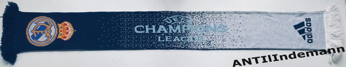 Шарф ФК Реал Мадрид, Испания. Официальная продукция Лиги Чемпионов, Adidas 1