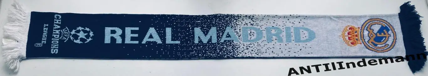 Шарф ФК Реал Мадрид, Испания. Официальная продукция Лиги Чемпионов, Adidas 2