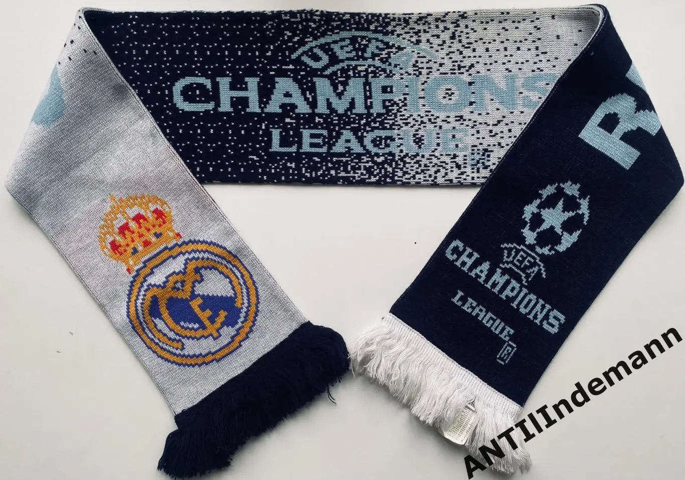 Шарф ФК Реал Мадрид, Испания. Официальная продукция Лиги Чемпионов, Adidas