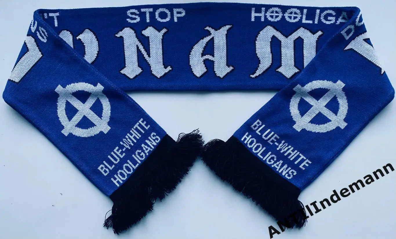 Шарф Динамо Blue-White Hooligans, Don’t stop Hooligans