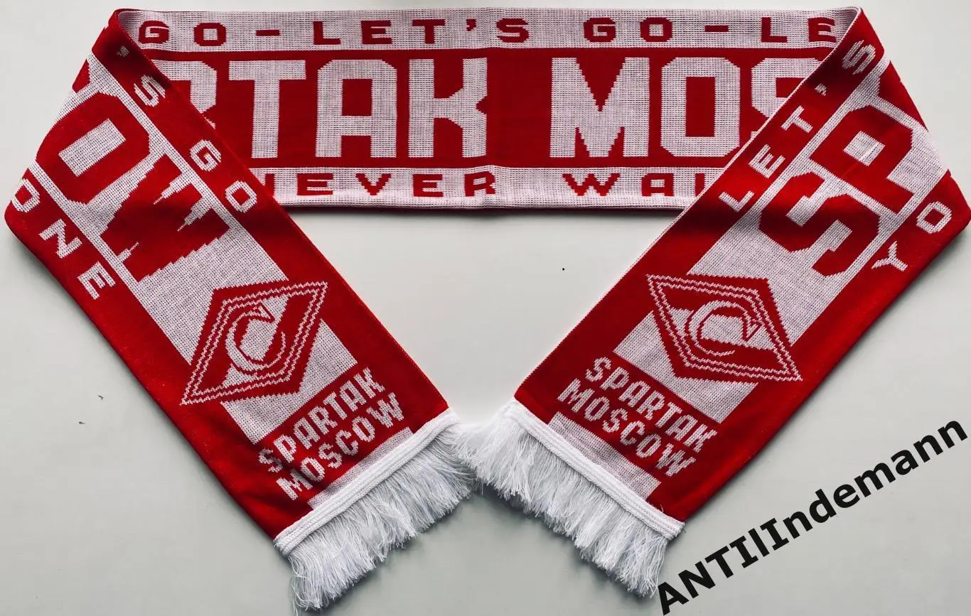 Шарф Спартак Москва “Let’s go” (You’ll never walk alone)