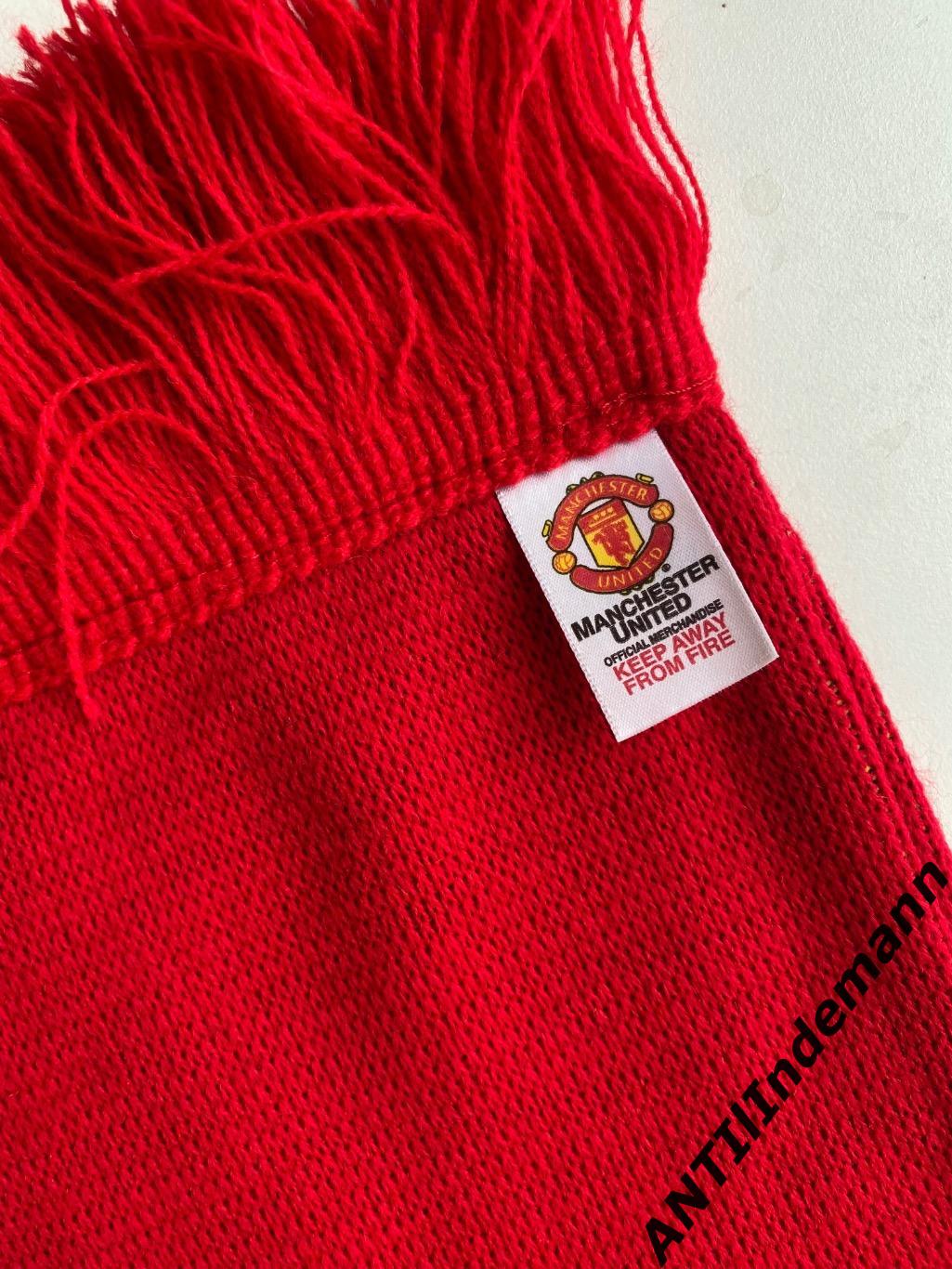 Шарф ФК Манчестер Юнайтед (Manchester United), Англия. Официальная продукция. 5