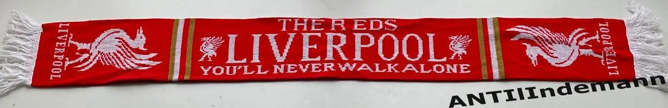 Шарф ФК Ливерпуль Англия “You’ll never walk alone” 1