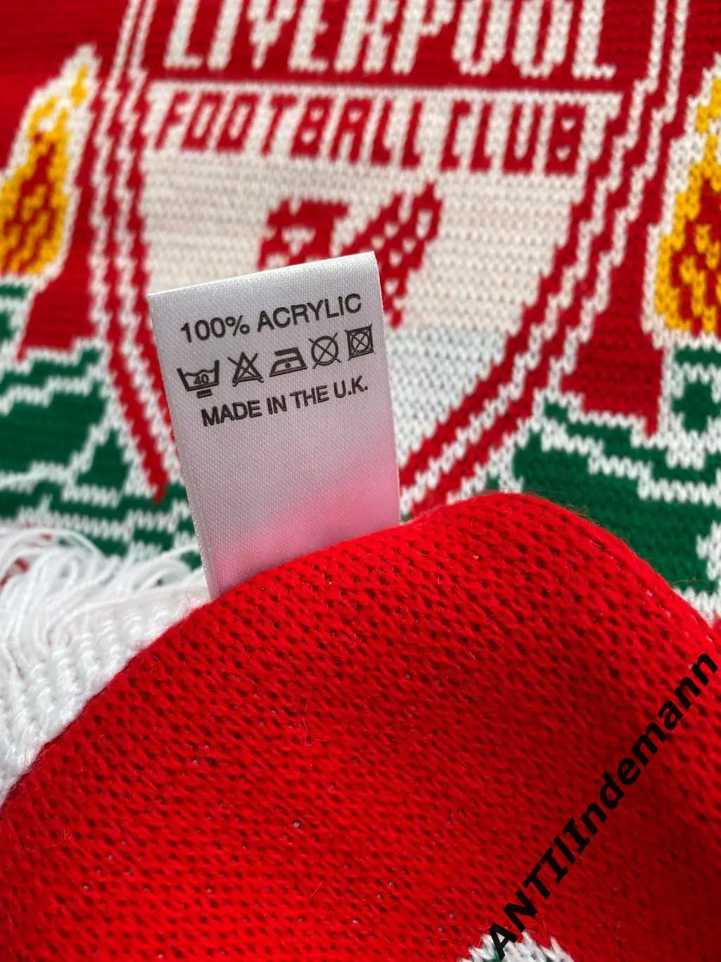 Шарф ФК Ливерпуль Англия “You’ll never walk alone”. Пошит в Великобритании 3