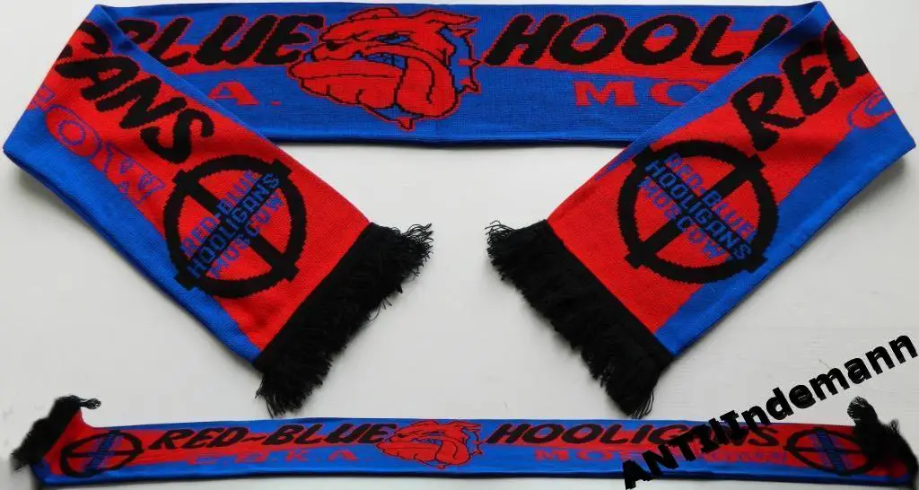 Шарф ЦСКА Москва “Red-blue hooligans”
