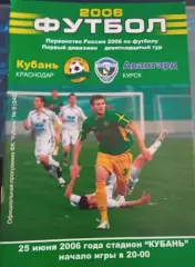 Кубань Краснодар - Авангард Курск 25.06.2006