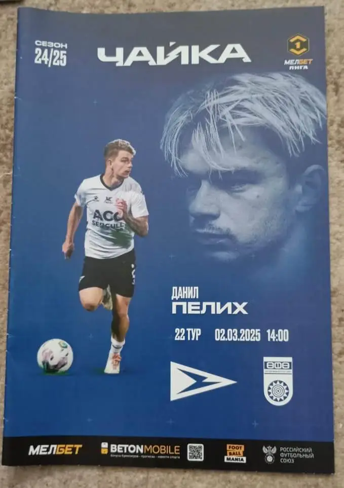 Чайка Песчанокопское - УФА 02.03.2025