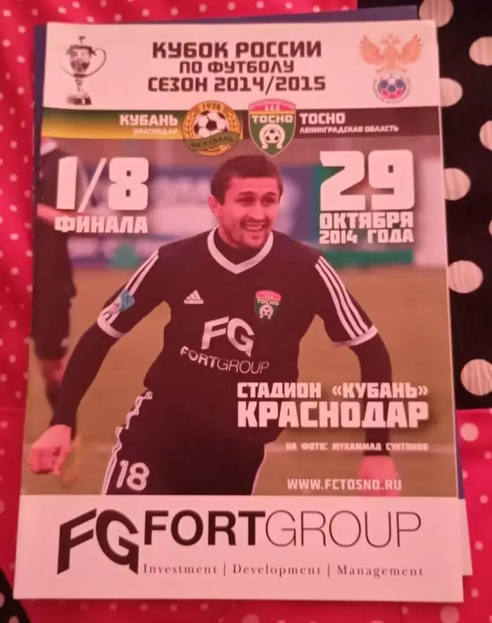 Кубань - Тосно кубок России 29.10.2014