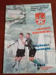 Факел Воронеж- Кубань 05.06.2002