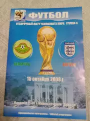 Беларусь - Англия-2008