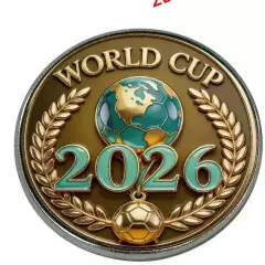 Оригинальный коллекционный значок,посвященный ЧМ по футболу WORLD CUP2026