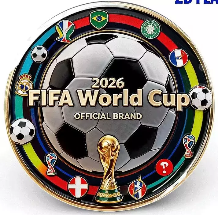 Оригинальный коллекционный значок,посвященный ЧМ по футболу WORLD CUP 2026 №2