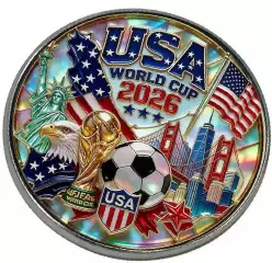Оригинальный коллекционный знак,посвященный ЧМ 2026 по футболу USA CША