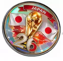 Оригинальный коллекционный знак,посвященный ЧМ 2026 по футболу ЯпонияJapan