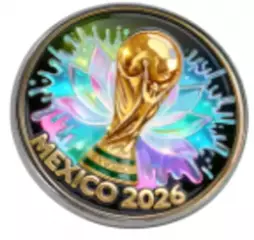 Оригинальный коллекционный знак,посвященный ЧМ 2026 по футболу Мексика Mexico №2