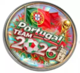 Оригинальный коллекционный знак,посвященный ЧМ 2026 по футболу Португалия №3