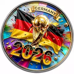 Оригинальный коллекционный знак,посвященный ЧМ 2026 по футболу Германия №2