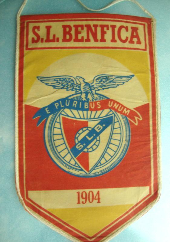 Вымпел ФК Бенфика S.L.Benfica Португалия 1904 , редкий