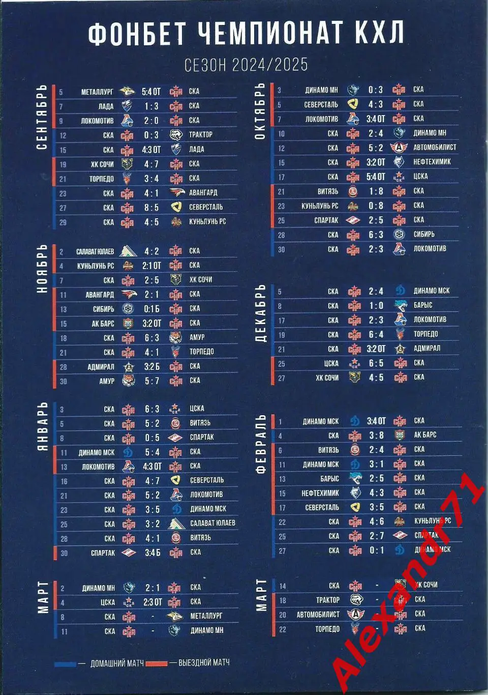 2025.СКА СПб- Металлург Мг (08.03); ДинамоМинск (11.03); ХК Сочи(14.03) 1