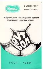 Сборная СССР - ЧССР Чехословакия 18.04.1984