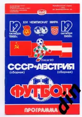 Сборная СССР - Австрия 19.10.1988