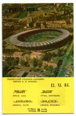 Динамо Минск - Видзев Лодзь Польша 12.11.1984