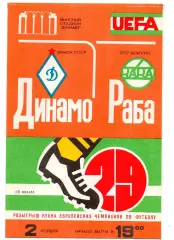 Динамо Минск - Раба Это Венгрия 02.11.1983