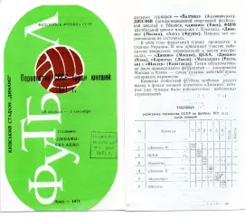 Динамо Киев, Динамо Москва, ЦСКА, Карпаты Львов, Караганда, Рустави 1971 юноши