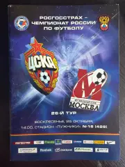 ЦСКА Москва – ФК МОСКВА 25.10.2009