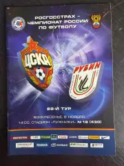 ЦСКА Москва – РУБИН Казань 08.11.2009