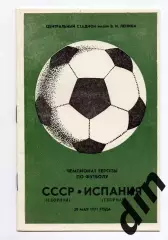 Сборная СССР - Испания 30.05.1971