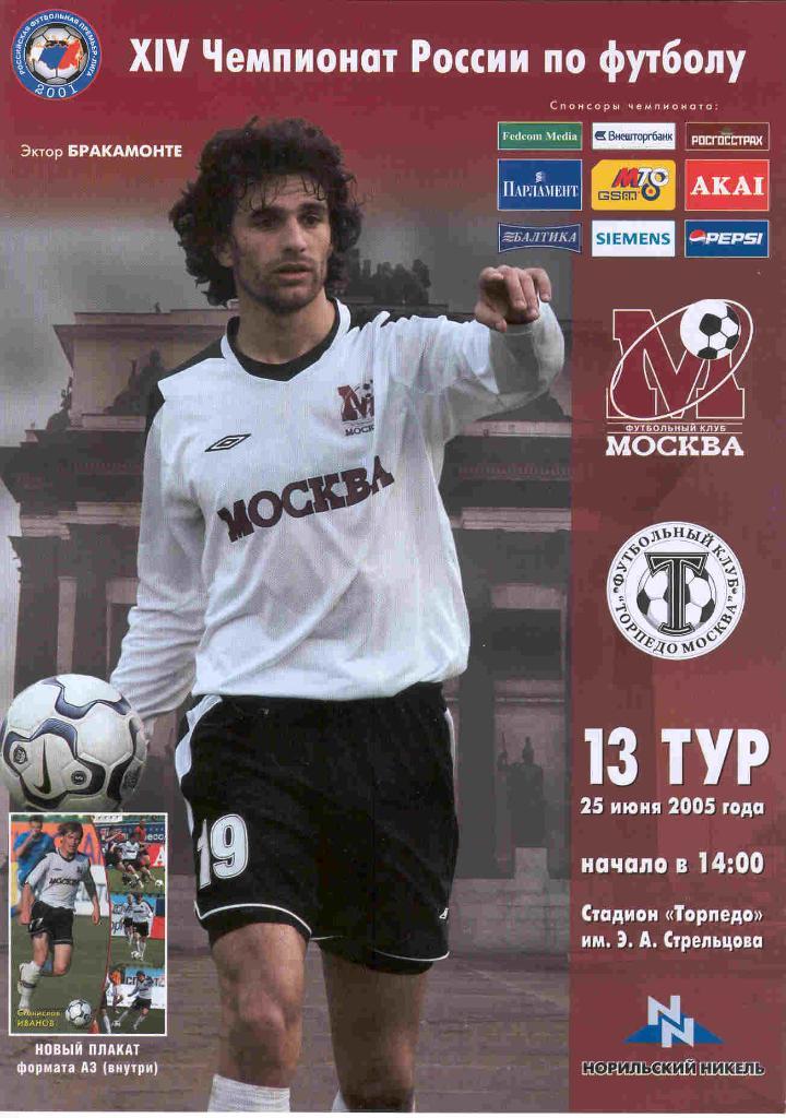 ФК Москва - Торпедо 25.06.2005
