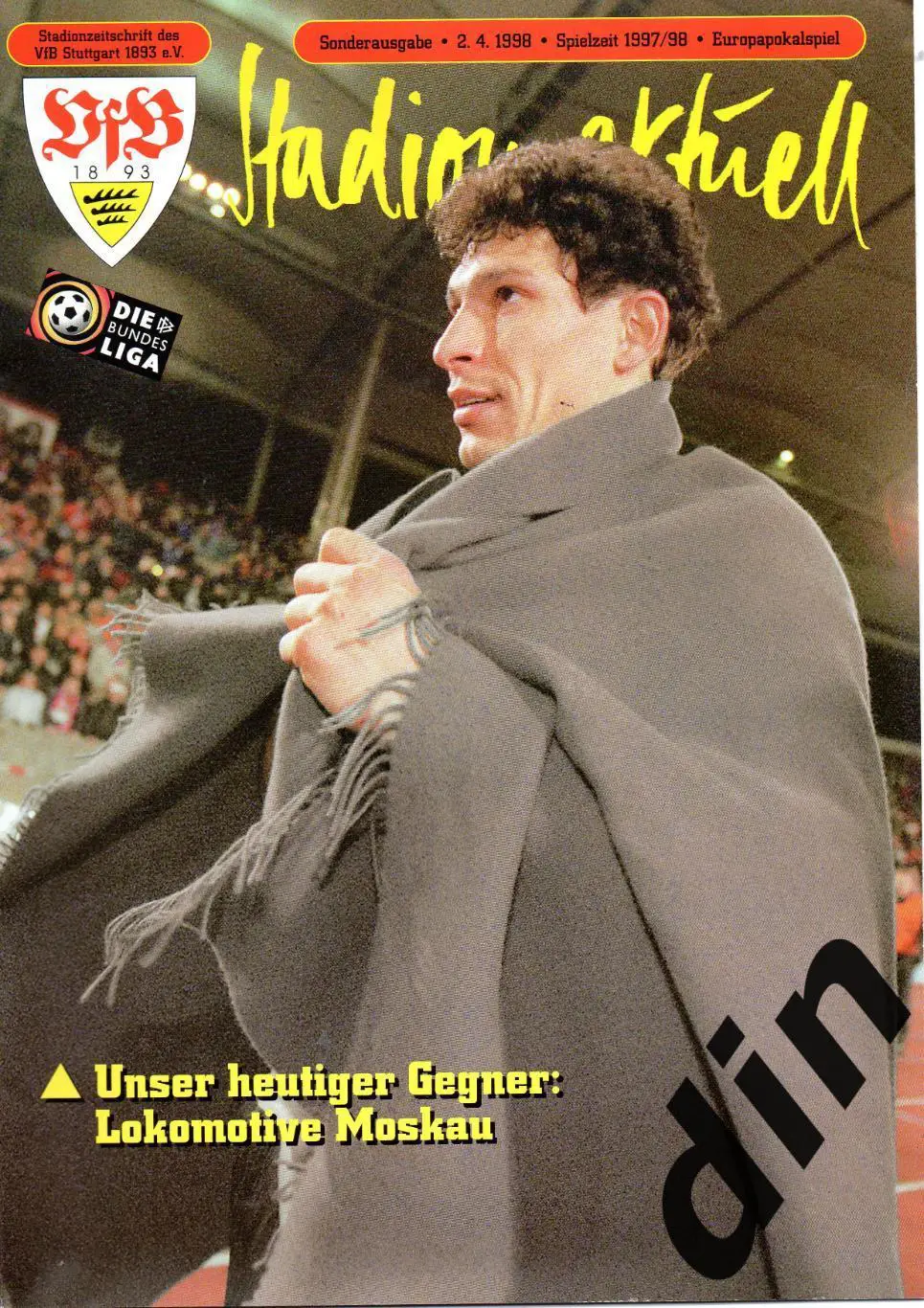 Штутгарт Германия -Локомотив Москва 02.04.1998