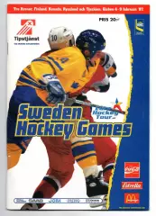 Шведские хоккейные игры 04-09.02.1997 Сборная Россия, Швеция, Финляндия, Чехия