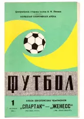 Спартак Москва - Женесс Люксембург 01.10.1980