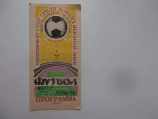 Шахтер Донецк-Черноморец Одесса 8 мая 1982