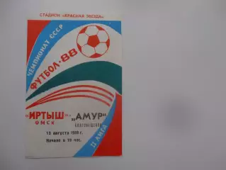 Иртыш Омск-Амур Благовещенск 13 августа 1988