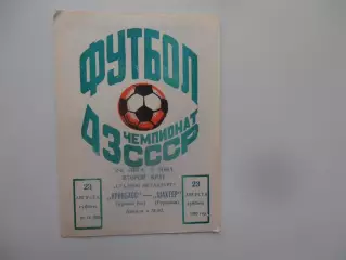 Кривбасс Кривой Рог-Шахтер Горловка 23 августа 1980