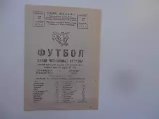 Кривбасс Кривой Рог-Торпедо Луцк 17 октября 1971