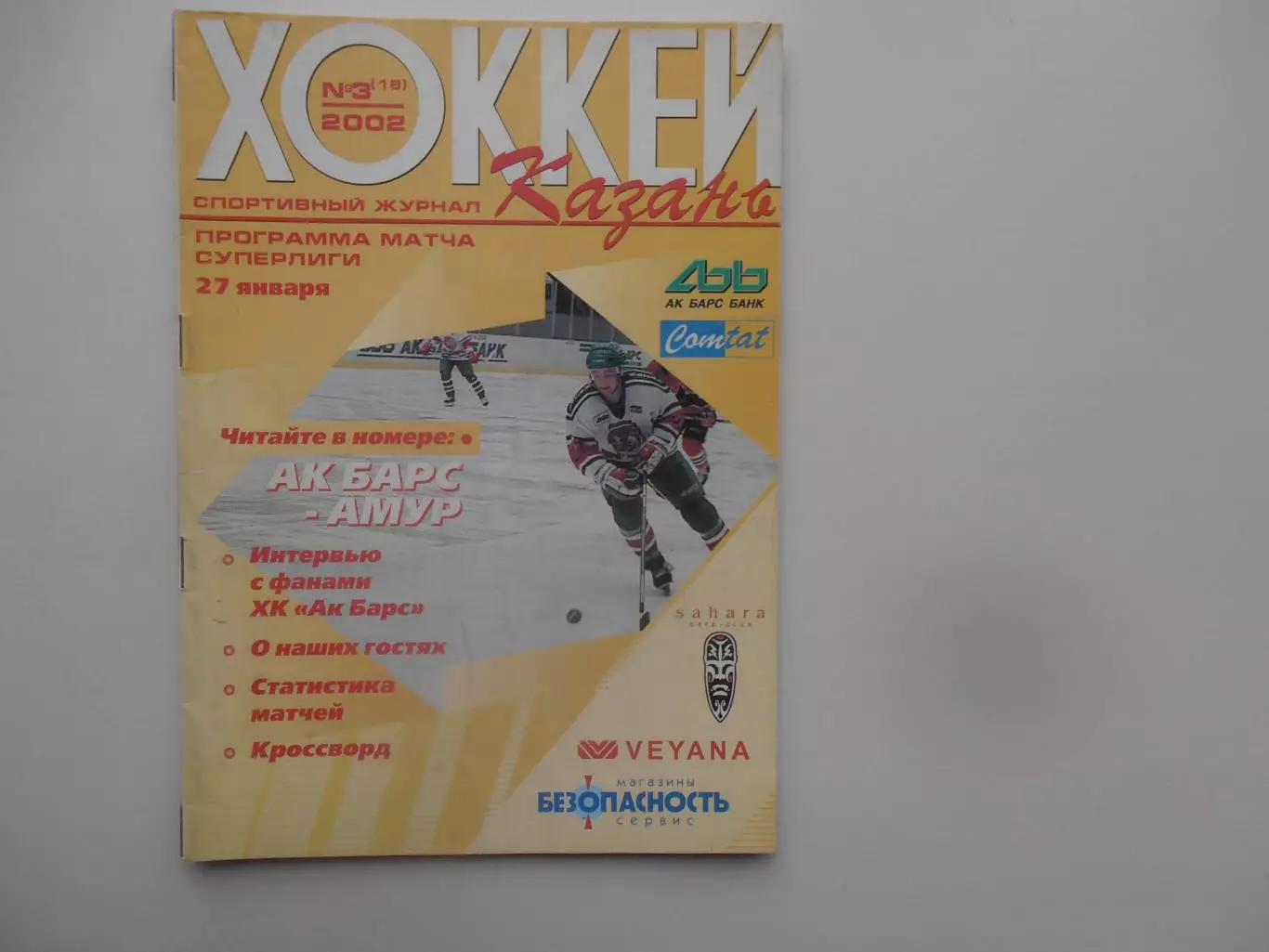 АК Барс Казань-Амур Хабаровск 27 января 2002